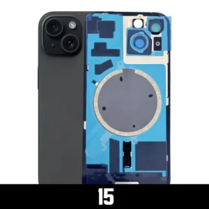 Back Glass with MagSafe Magnet & Steel Plate for iPhone 15