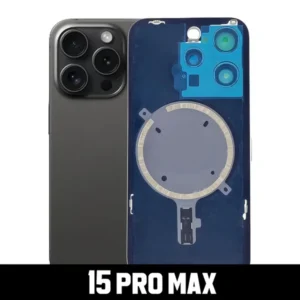 Back Glass with MagSafe Magnet & Steel Plate for iPhone 15 Pro Max